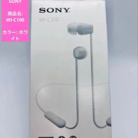 SONY ワイヤレスイヤホン WI-C100 Bluetoo 25時間 ホワイト