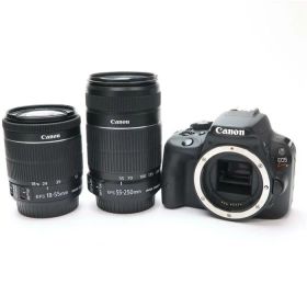 【中古】 《良品》 Canon EOS Kiss X7 ダブルズームキット 【18-55mm1群レンズ交換修理/ファインダー内清掃/各部点検済】 [ デジタルカメラ ]
