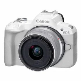 【新品】【8千円キャッシュバック】キヤノン EOS R50 RF-S18-45 IS STMレンズキット ホワイト【選べる5年間延長保証対象(別料金)】