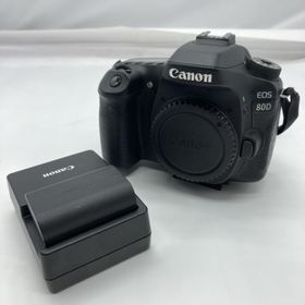 キヤノン(Canon)の【中古】CANON EOS 80D 1263C001 デジタル一眼カメラ ボディ ブラック 2016年[19][240019526400](デジタル一眼)
