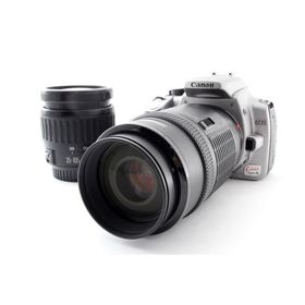 キヤノン Canon EOS Kiss Digital N デジタルN ダブルズームレンズセット シルバー 美品 デジタル一眼始めるならこれ ストラップ付き