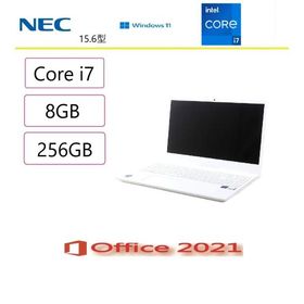 NEC(日本電気) ノートパソコン LAVIE N15 Core-i7／8GB／SSD256GB／15.6インチワ／Windows11 Home/MS Office 2021/アウトレット品/展示