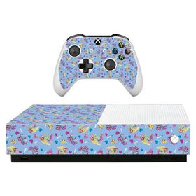 MightySkins Skin for Microsoft Xbox One S All-Digital Edition - Castle Unicorns | Protective, Durable, and Unique Vinyl Decal wrap Cover | Easy to App