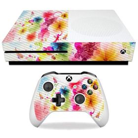 MightySkins Carbon Fiber Skin for Microsoft Xbox One S - Pollinate | Protective, Durable Textured Carbon Fiber Finish | Easy to Apply, Remove, and Cha