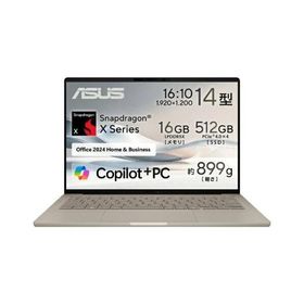 UX3407QA-PU16548BES ASUS ZenBook SORA UX3407QA Windows 11 Home 14.0型（インチ） Snapdragon メモリ16GB SSD 512G...