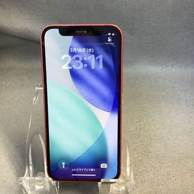 美品 国内版 SIMフリー iPhone12 mini 64GB レッド色