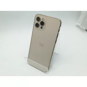 【中古】Apple au 【SIMロック解除済み】 iPhone 12 Pro 128GB ゴールド MGM73J/A【柏】保証期間1週間【ランクC】