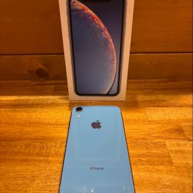 【ジャンク】iPhone XR 128GB ブルー 電源OK／画面タッチ不良