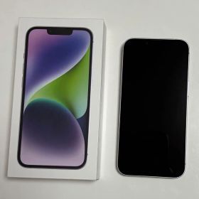 Apple iPhone 14パープル 本体 美品 箱 ケーブル付き