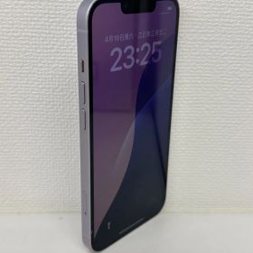 【訳あり美品】iPhone14 パープル 128GB 液晶ヒビあり 動作良好 バッテリー86% 充電器付き