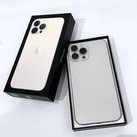 【中古美品】SIMフリー iPhone 13 Pro Max 128GB ゴールド MLJ63J/A ≪au版(SIMロック解除済み) 判定〇≫