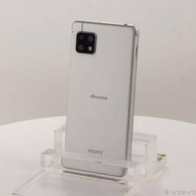 〔中古〕SHARP(シャープ) AQUOS sense4 64GB シルバー SH-41A docomoロック解除SIMフリー〔349-ud〕
