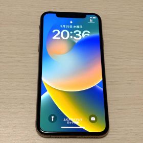 iPhone X 64GB ゴールド US版 無音カメラ バッテリー88%