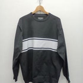 BLACK LABEL ニットスウェット XL BLK/WHT DUFFER OF ST.GEORGE