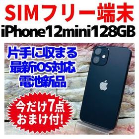 SIMフリー iPhone12mini 128GB 1482 ブラック 新品電池