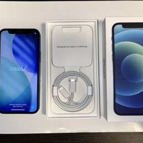 iPhone12 mini 64GB バッテリー容量75% SIMフリー ブルー 箱付き