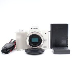 シャッター数2000枚以下 CANON EOS Kiss M2 ボディ ホワイト ミラーレス一眼カメラ キヤノン