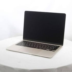 〔中古〕Apple(アップル) MacBook Air 13.6-inch Late-2024 MC8J4J／A Apple M3 8コアCPU_10コアGPU 24GB SSD256GB スターライト 〔15.3 Sequoia〕〔258-ud〕