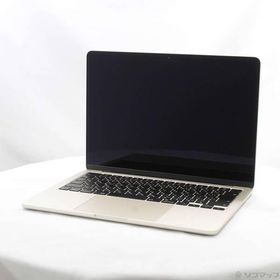 〔中古〕Apple(アップル) MacBook Air 13.6-inch Late-2024 MC8P4J／A Apple M3 8コアCPU_10コアGPU 24GB SSD512GB スターライト 〔15.3 Sequoia〕〔305-ud〕