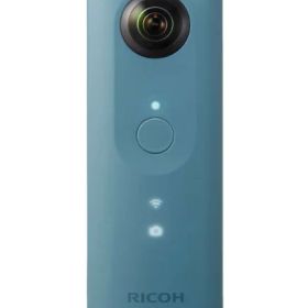 【中古】【1ヶ月保証】 リコー RICOH THETA SC ブルー 全天球カメラ 910743 SDカード付き