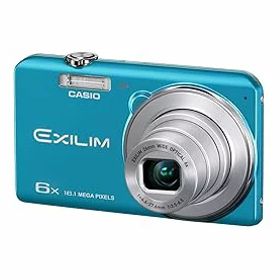 【中古】(非常に良い)CASIO デジタルカメラ EXILIM 1610万画素 6倍 ブルー EX-ZS25BE