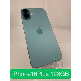 アイフォーン(iPhone)のiPhone16 Plus 128GB ティール SIMフリー 海外版 グリーン(スマートフォン本体)