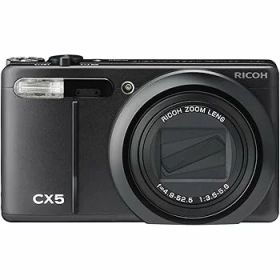 【中古】【整備済み品】 RICOH ハイブリッドAFシステム搭載 光学10.7倍ズーム CX5 ブラック CX5BK (整備済み品)