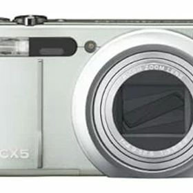 【中古】(良い)RICOH ハイブリッドAFシステム搭載 光学10.7倍ズーム CX5 グリーンシルバー CX5GS