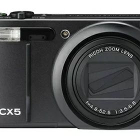 【中古】 RICOH ハイブリッドAFシステム搭載 光学10.7倍ズーム CX5 ブラック CX5BK