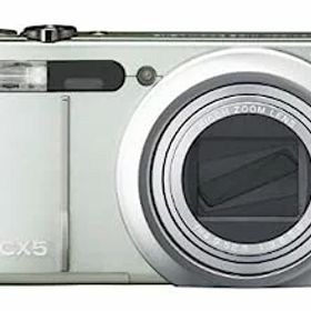 【中古】（非常に良い）RICOH ハイブリッドAFシステム搭載 光学10.7倍ズーム CX5 グリーンシルバー CX5GS