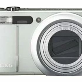 【中古】【良い】RICOH ハイブリッドAFシステム搭載 光学10.7倍ズーム CX5 グリーンシルバー CX5GS
