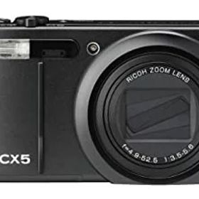 【中古】［状態良好］RICOH ハイブリッドAFシステム搭載 光学10.7倍ズーム CX5 ブラック CX5BK