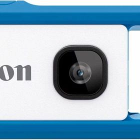 【中古】 Canon カメラ iNSPiC REC ブルー (小型/防水/耐久) アソビカメラ FV-100 BLUE 当店保証30日間 人気 ミラーレス 一眼レフ 交換レンズ カメラ