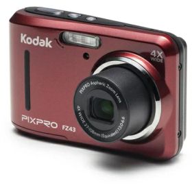 【中古】（新古品） Kodak PIXPRO Friendly Zoom FZ43 16 MP Digital Camera with 4X Optical Zoom and 2.7 LCD Screen (Red) by Kodak