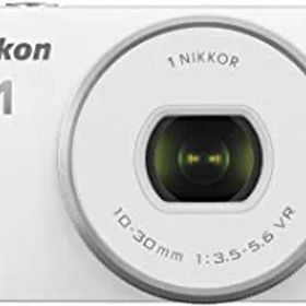 【中古】Nikon ミラーレス一眼 Nikon1 S2 標準パワーズームレンズキット ホワイト S2PLKWH