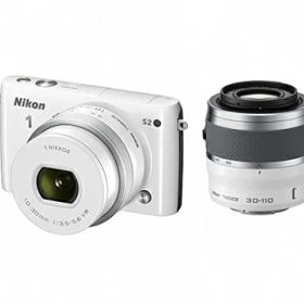 【中古】 Nikon ミラーレス一眼 Nikon1 S2 ダブルズームキット ホワイト S2WZWH