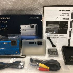 【中古】【非常に良い】パナソニック デジタルカメラ ルミックス スプラッシュブルー DMC-FT2-A
