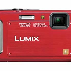 【中古】(非常に良い)パナソニック デジタルカメラ ルミックス 防水モデル シャイニーレッド DMC-FT20-R
