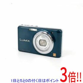 【1日と5.0のつく日、18日はポイント3倍！】【中古】Panasonic LUMIX DMC-FX77-A ブルー/1210万画素 本体のみ 液晶画面いたみ