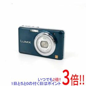 【1日と5.0のつく日、18日はポイント3倍！】【中古】Panasonic LUMIX DMC-FX77-A ブルー/1210万画素 本体のみ 液晶画面いたみ