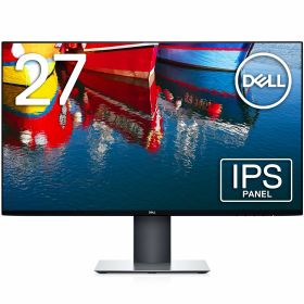 【中古】【非常に良い】Dell U2719D 27インチ モニター (3年間無輝点交換保証/WQHD/IPS非光沢/DPHDMI/縦横回転高さ調整/Rec.709 99%)