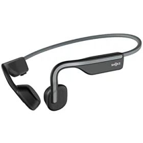 SHOKZ OpenMove 骨伝導イヤホン ワイヤレスイヤホン Zoomなどリモート会議 テレワーク 在宅勤務 6時間使用可能 環境音聞き取り Bluetooth 5.1 グレー