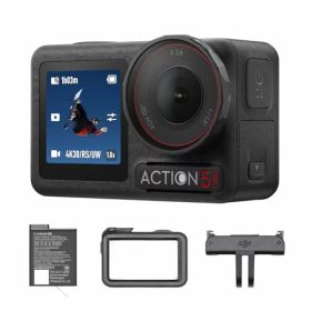 【 】DJI アクションカメラ Osmo Action 5 Pro エッセンシャルコンボ 小型 1/1.3インチセンサー付き 防水 4K/120fps映像 被写体トラッキング 手ブレ補正 デュアルOLEDタッチ画面 スポーツ vlog ウェア