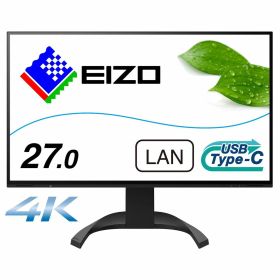 EIZO｜エイゾー 液晶ディスプレイ(27型/IPS/4K UHD 3840x2160/60Hz/5ms/HDMI/DP/USB Type-C/VESA/PBP対応/5年保証)(ブラック) FlexScan EV2740X-BK