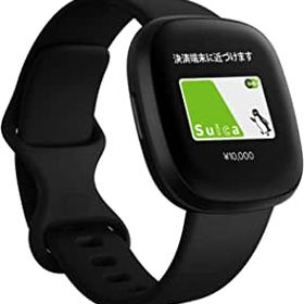 Fitbit Versa3 Alexa搭載/GPS搭載 スマートウォッチ Black ブラック L/S サイズ [日本正規品]