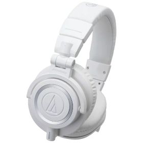 【エントリーで最大全額ポイント還元｜7/5まで】 オーディオテクニカ｜audio-technica ヘッドホン ATH-M50X WH ホワイト [オーバーヘッド型 /φ3.5mm ミニプラグ][ATHM50XWH]【rb_cpn】