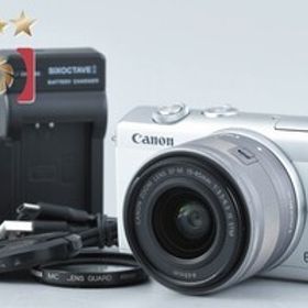 【中古】Canon キヤノン EOS M200 EF-M 15-45 IS STM レンズキット ホワイト シャッター回数僅少