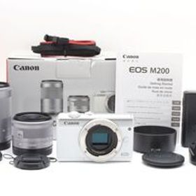 【返品保証】★良品★ Canon キヤノン EOS M200 EF-M15-45/EF-M 55-200 ダブルズームキット ミラーレス一眼 #01260209