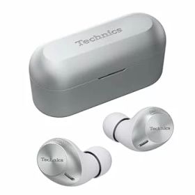 【中古】テクニクス ワイヤレスイヤホン EAH-AZ40M2-S シルバー bluetooth ノイズキャンセリング 3台マルチポイント IPX4 LDAC対応 ハイレゾ音質再生 ア