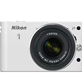 【中古-非常に良い】Nikon ミラーレス一眼カメラ Nikon 1 (ニコンワン) J1 (ジェイワン) 標準ズームレンズキット ホワイトN1 J1HLK WH